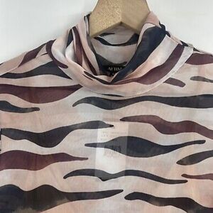 NWT! AFRM sheer camo top size m